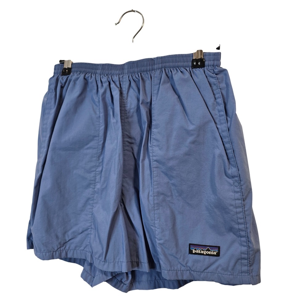 Patagonia Baggies Shorts Women Small Blue Elastic Waist Mesh Liner Pockets - Picture 2 of 6